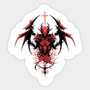 Demon aesthetic Sticker